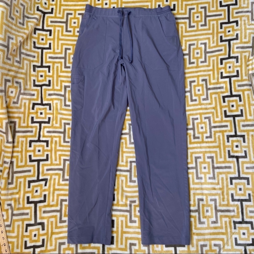 Landau Gray Scrub Pants Womens Small Stretch Medium Hospital Comfort Nurse
